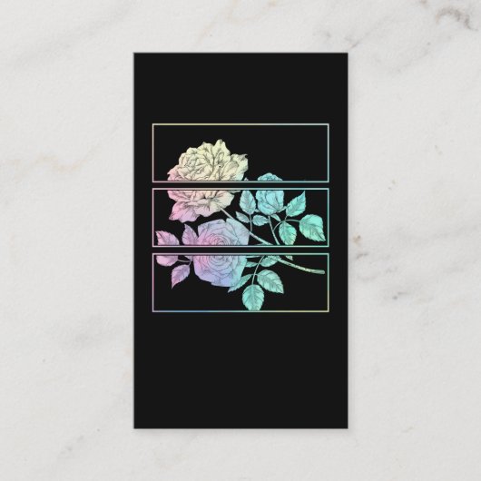 Mystieke Rozen Pastel Gothic Wicca occult Witchcra Visitekaartje (Voorkant)