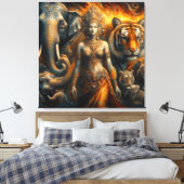 Mystieke scène van spiritueel canvas afdruk (Insitu (Slaapkamer))