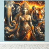 Mystieke scène van spiritueel canvas afdruk (Insitu (Houten vloer))