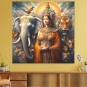 Mystieke scène van spiritueel canvas afdruk (Insitu (Woonkamer))