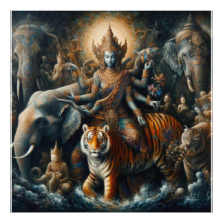 Mystieke scène van spiritueel foto afdruk