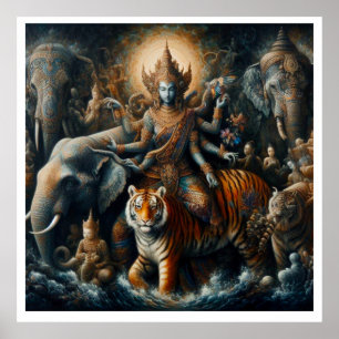 Mystieke scène van spiritueel poster