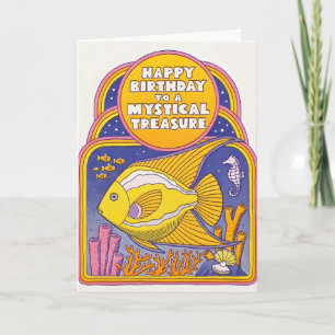 Mystieke Schat Letterpress Kaart