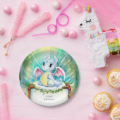 Mystieke Schattigee Draak Verjaardag Papieren Bordje (Feest)