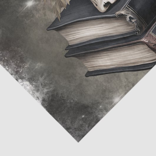 Mystieke schedel tissuepapier (Detail)