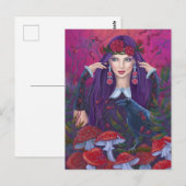 Mystieke schoonheid fantasie kunst briefkaart (Voorkant / Achterkant)