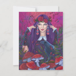 Mystieke schoonheid fantasie kunst briefkaart