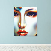 Mystieke schoonheid Golden Queen Canvas Afdruk (Insitu (Houten vloer))