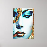 Mystieke Schoonheid Gouden Godin Ai Kunst