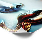 Mystieke Schoonheid Gouden Godin Ai Kunst Foto Afdruk (Hoek)