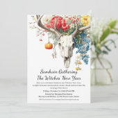 Mystieke seizoenen | Samhain Heksennieuwjaar Kaart (Staand voorkant)