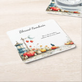 Mystieke seizoenen | Samhain Witchy Design Kartonnen Onderzetters (Schuin)