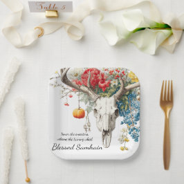 Mystieke seizoenen | Samhain Witchy Design Papieren Bordje