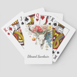 Mystieke seizoenen | Samhain Witchy Design Pokerkaarten