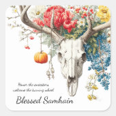 Mystieke seizoenen | Samhain Witchy Design Vierkante Sticker (Voorkant)