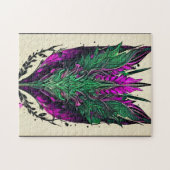 Mystieke Sfinx Abstracte puzzel – 252 stuks Legpuzzel (Horizontaal)