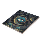 Mystieke Single Eye in de Galaxy Keramische Tegels Tegeltje (Zijkant)