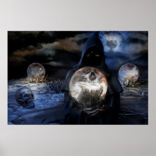 Mystieke Skulls Poster