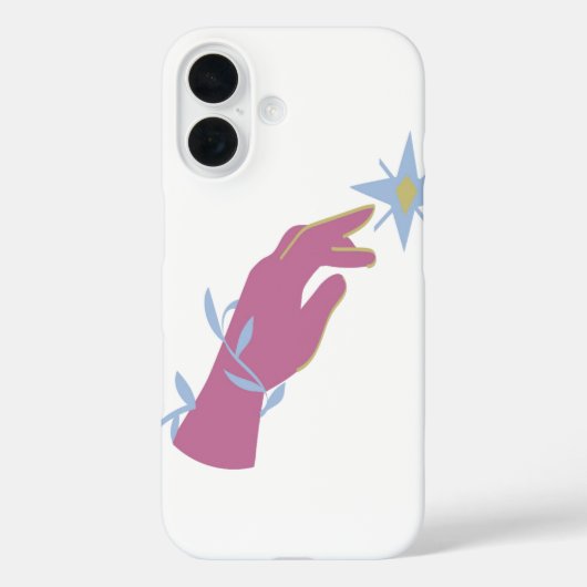 Mystieke Sky Vibes iPhone16 hoesje (Achterkant)