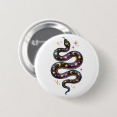 Mystieke Slang Ronde Button 5,7 Cm (Voorkant /achterkant)