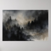 Mystieke sluierkunst - gelaagde penseelstreken in  poster (Voorkant)