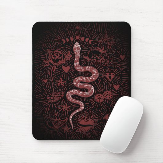 Mystieke Snake  Mousepad Muismat (Met muis)