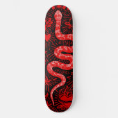 Mystieke Snake Red Skateboard (Voorkant)