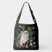 Mystieke Snowy Uil Canvas tas voor Natuur Liefhebb (Voorkant)