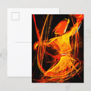 Mystieke Soefi Draaiende Derwisj – Abstracte Kunst Briefkaart