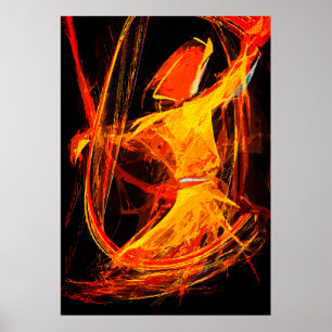 Mystieke Soefi Draaiende Derwisj – Abstracte Kunst Poster