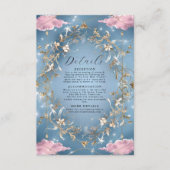 Mystieke Sparkly Sky Wedding Informatiekaartje (Voorkant)
