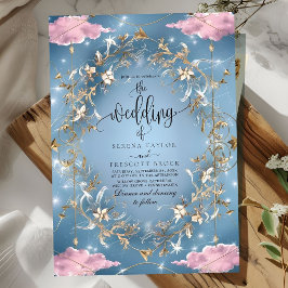 Mystieke Sparkly Sky Wedding Kaart
