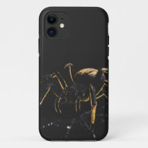 Mystieke Spin Telefoon Hoes Zwart en Goud
