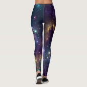 Mystieke Spiraalstelsel Ruimte Kunst Leggings (Achterkant)