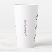 Mystieke Spirituele Ogen - Derde Oogmotief op wit Latte Mok (Voorkant)