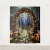 Mystieke Sprookjesbos Archway Hanging Wandkleed (Voorkant)