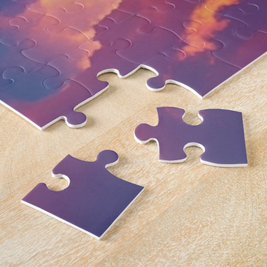 Mystieke stad in de wolken legpuzzel (Zijkant)