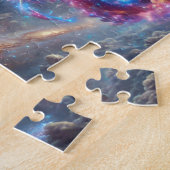 Mystieke Stargazer Hemelse Maan & Melkweg Legpuzzel (Zijkant)
