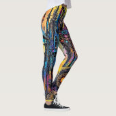 Mystieke Steampunk kathedraal Leggings (Rechts)