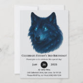 Mystieke Ster Wolf Verjaardag Kaart (Voorkant)