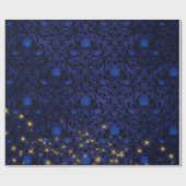 Mystieke sterren cadeaupapier (Vlak)