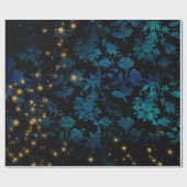 Mystieke sterren cadeaupapier (Vlak)