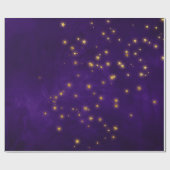 Mystieke sterren cadeaupapier (Vlak)