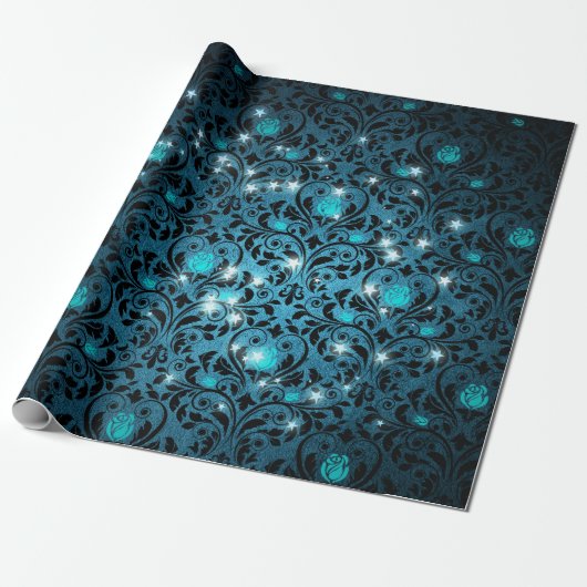 Mystieke sterren cadeaupapier (Uitgerold)
