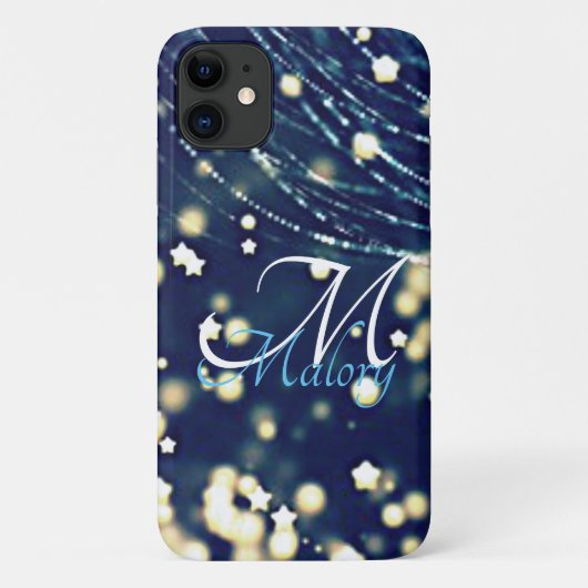 Mystieke sterren Monogram spaarpjes op maat Case-Mate iPhone Case (Achterkant)