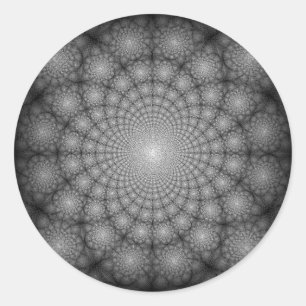 Mystieke Sterrennacht Floral Garden Circles Ronde Sticker