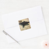 Mystieke Stingray Vierkante Sticker (Envelop)