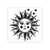 Mystieke Sun Rubber Stamp Rubberstempel (Afrduk)
