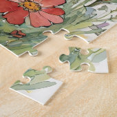 Mystieke Sunrise Unicorn Skeleton Floral Legpuzzel (Zijkant)