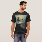 mystieke sureal water-arme-over t-shirt (Voorkant volledig)